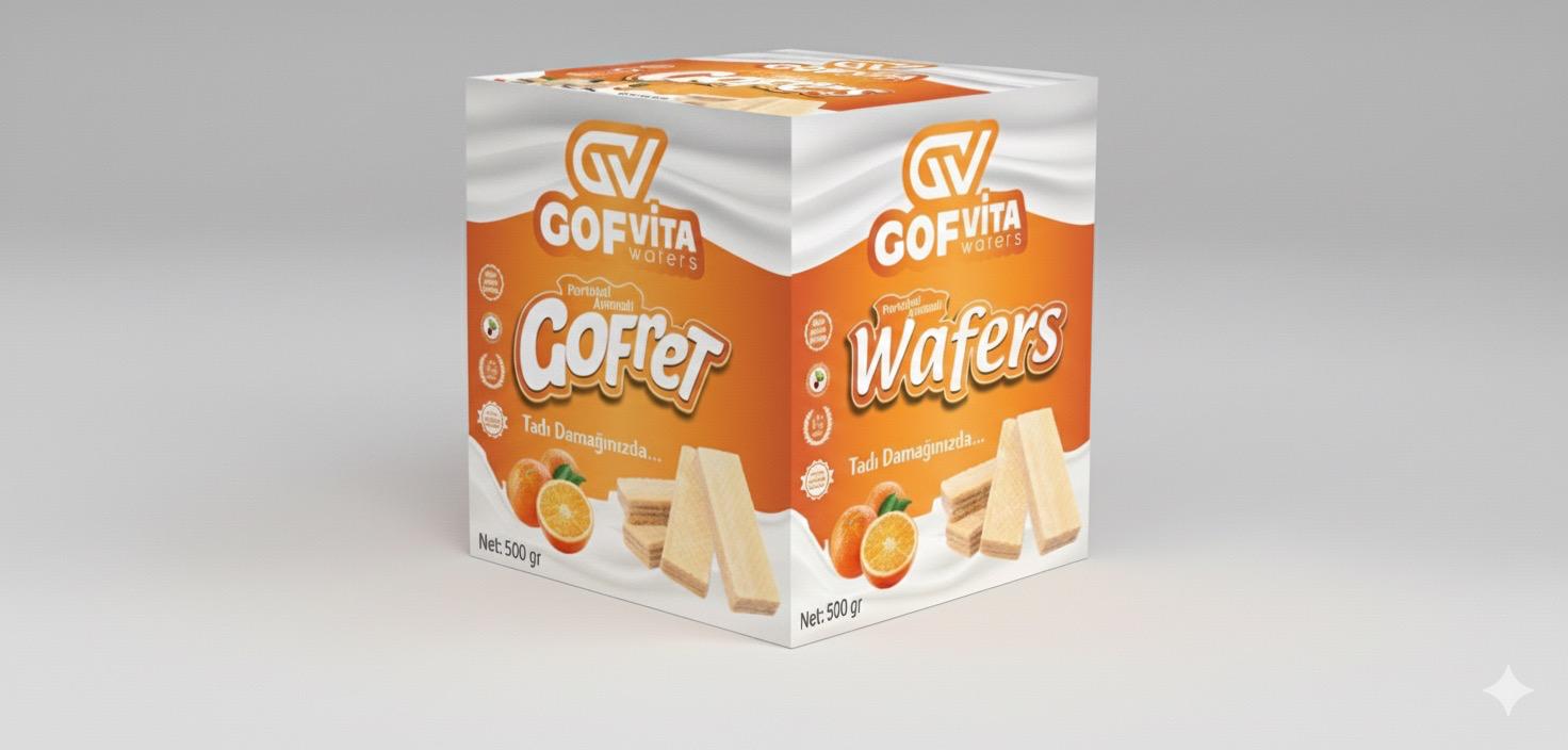 Portakal Aromalı Gofret